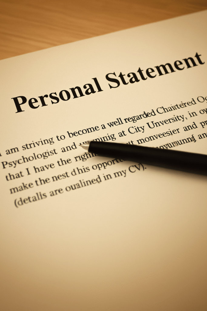 Writing Perso nal Statement 